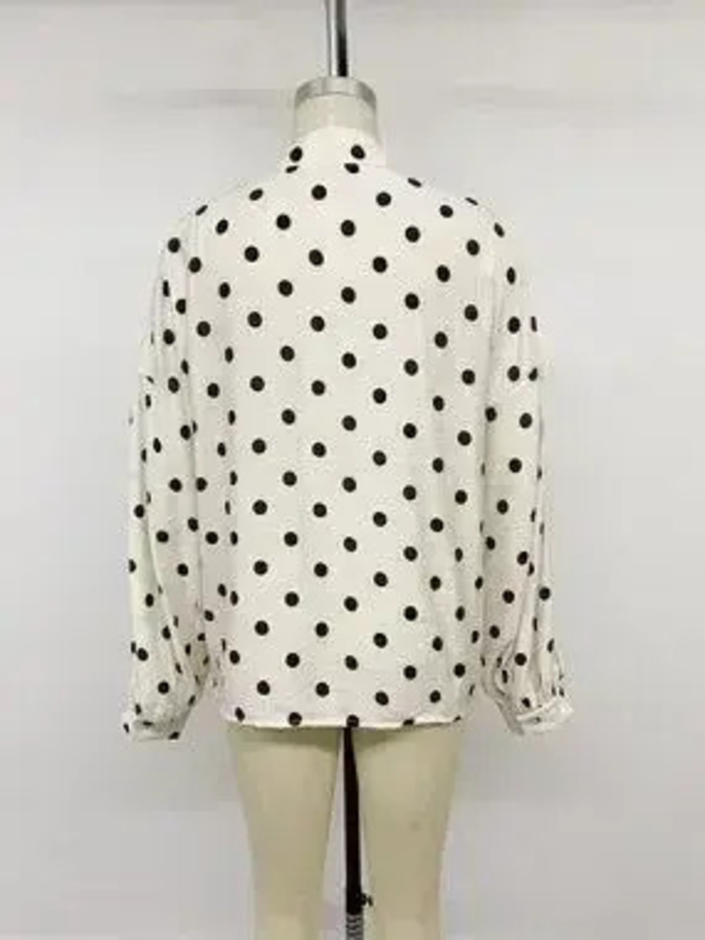 Polka Dot Button-Up Shirt - Picture 8 of 9